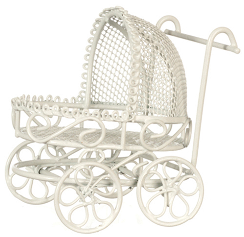 Baby Pram, White